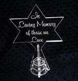 Christmas  Star - For Tree Or Freestanding Personalised