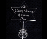 Christmas  Star - For Tree Or Freestanding Personalised