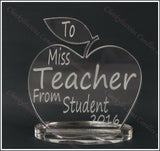 Teacher Trophy - Apple