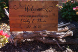 Rustic Welcome to Our Wedding Sign - Reclaimed Timber