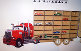 Red Mack  Hot Wheels -Matchbox Car Storage