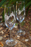 Bride & Groom Champagne Glasses