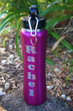 Double walled drink Bottle ~Personalised with Straw