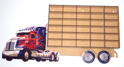 Blue Western Star   Hot Wheels -Matchbox Car Carrier -  Storage