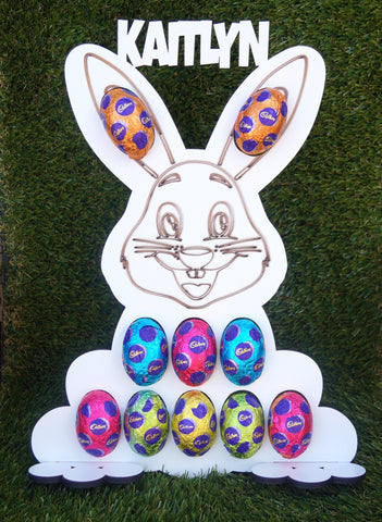 Large Easter Bunny Crated Egg Holder