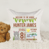 Announcing the Birth -- Personalised Cushion COVER AND INSERT